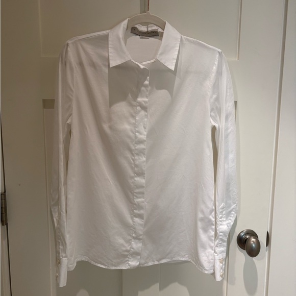 Stella McCartney White Button-Up Shirt Sz 38 - Picture 5 of 8
